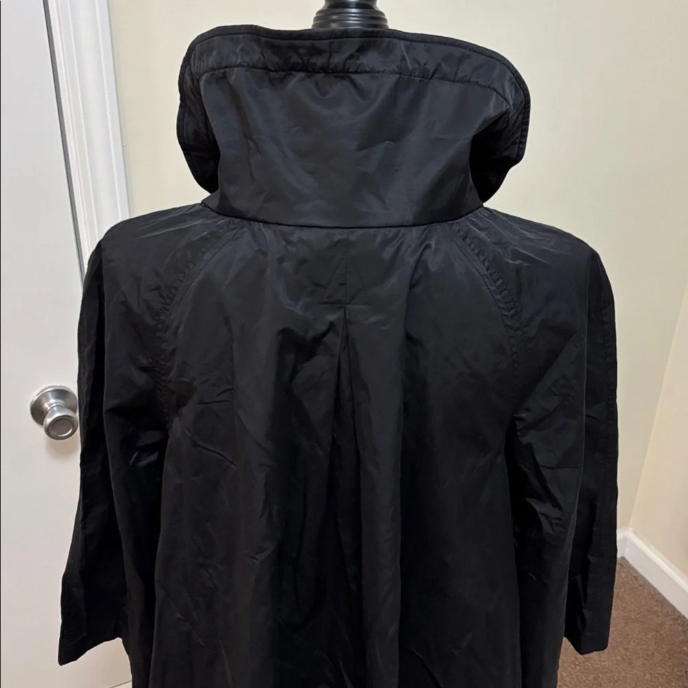 Simply Vera Vera Wang Black Utility Snap Front Jacket with 3/4 Sleeves size L - Picture 7 of 12